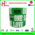 Silicone width wristbands, available in various design